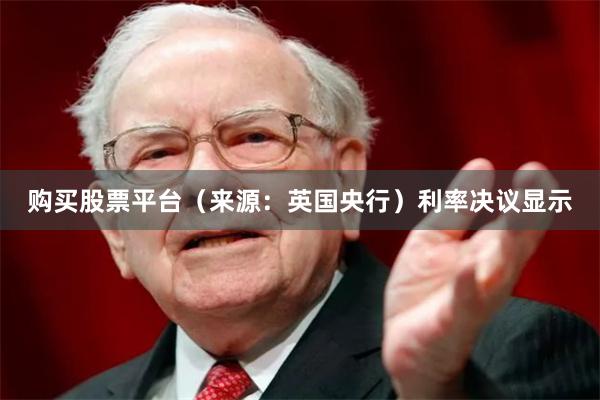 购买股票平台（来源：英国央行）　　利率决议显示
