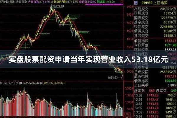 实盘股票配资申请当年实现营业收入53.18亿元